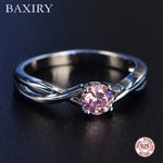 2019 New Fine Trendy Engagement Ruby Ring Silver 925 Jewelry Amethyst Gemstone Ring Silver Emerald Blue Sapphire Ring For Women