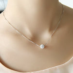 S925 pure silver necklace female short design crystal Shambhala ball chain elegant brief anti-allergic