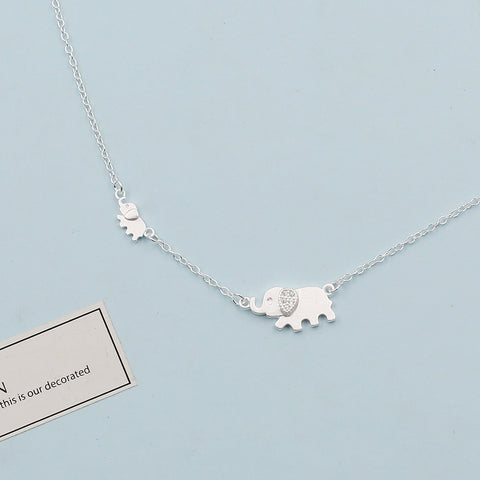 XIYANIKE 925 Sterling Silver Cute Elephant Design Fashion Charming Chain For Women Necklace Choker necklaces & pendants VNS8366